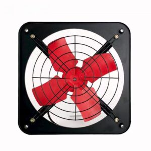 Exaustor Industrial De Parede 50cm Preto Blindado Alta Vazão de Ar